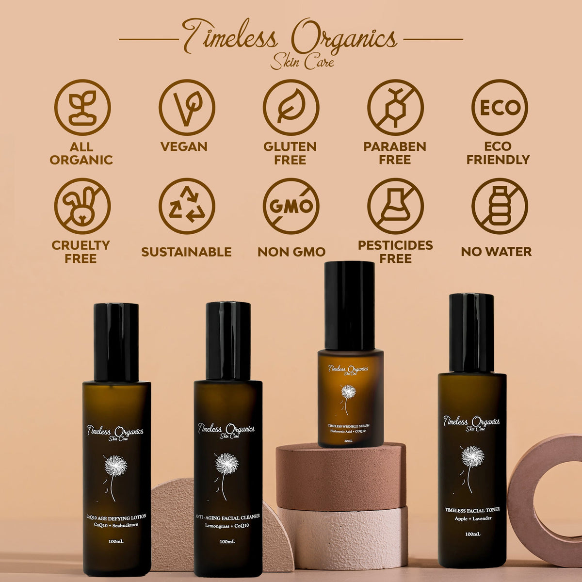 Timeless Organics 4-Step Anti-Aging Kit
