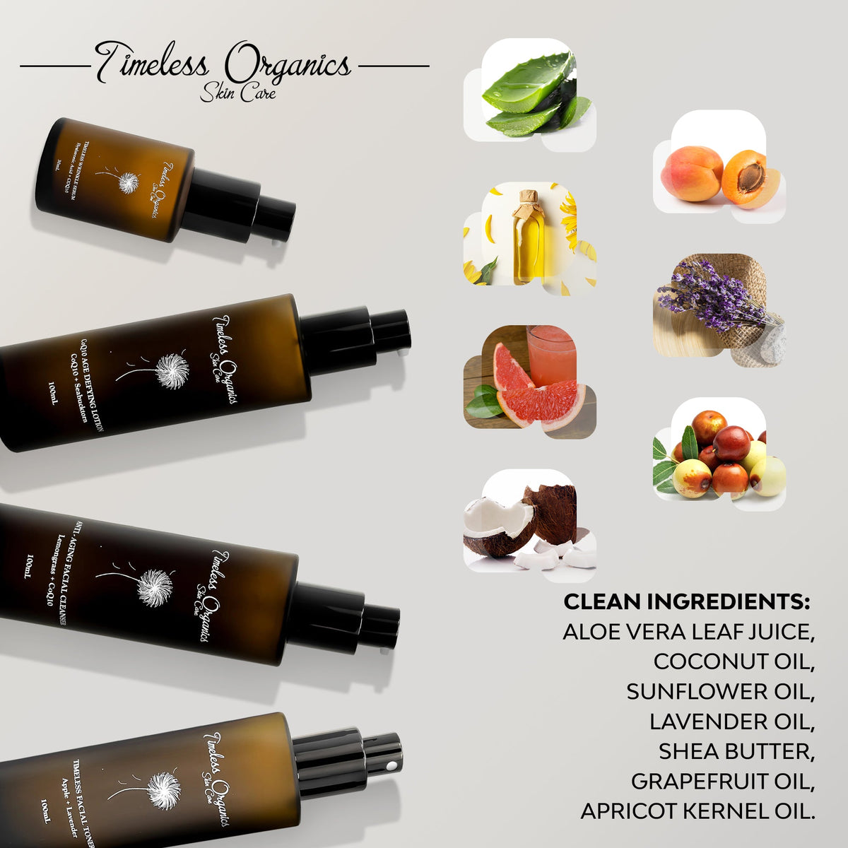 Timeless Organics 4-Step Anti-Aging Kit
