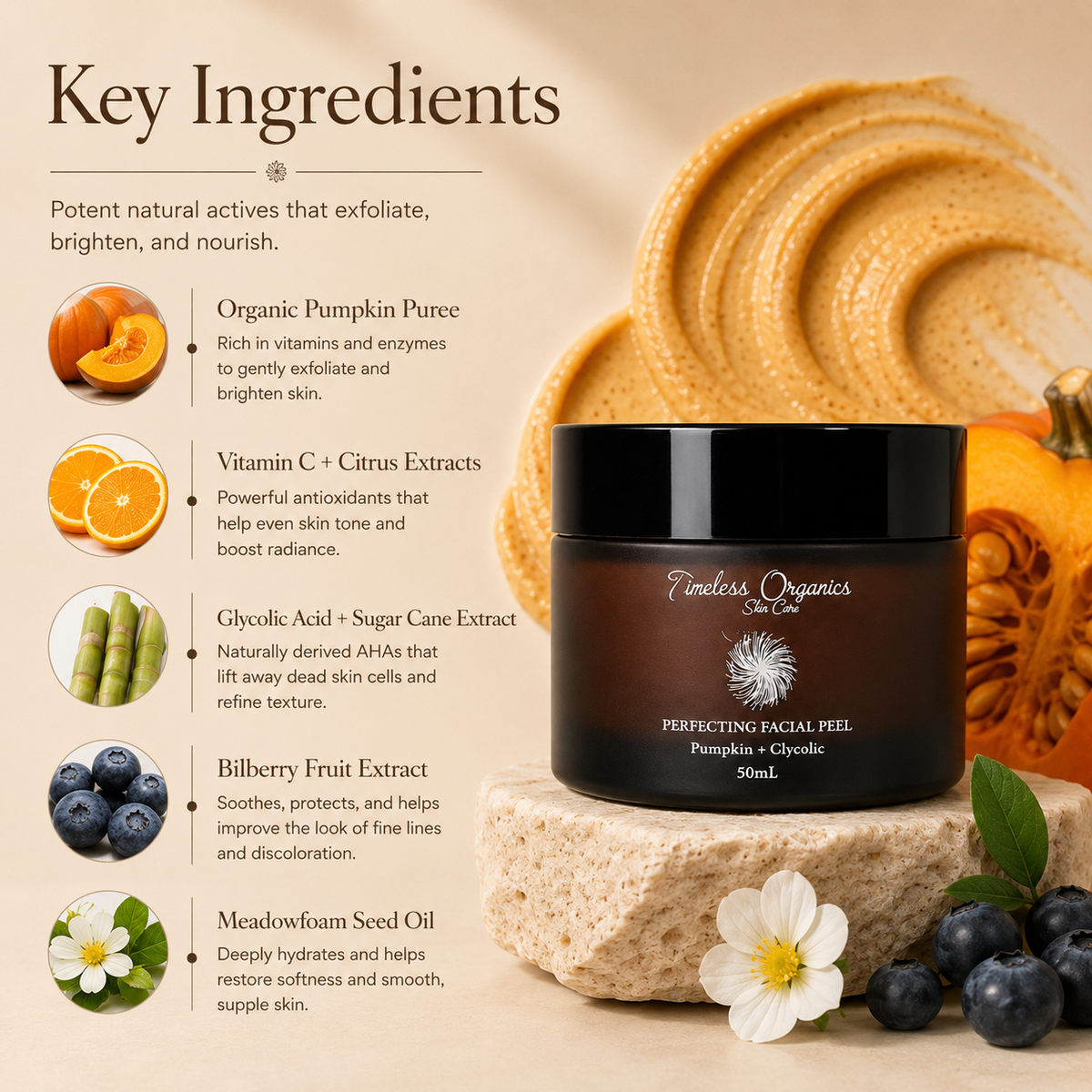 Pumpkin + Glycolic Facial Peel - FALL FAVORITE