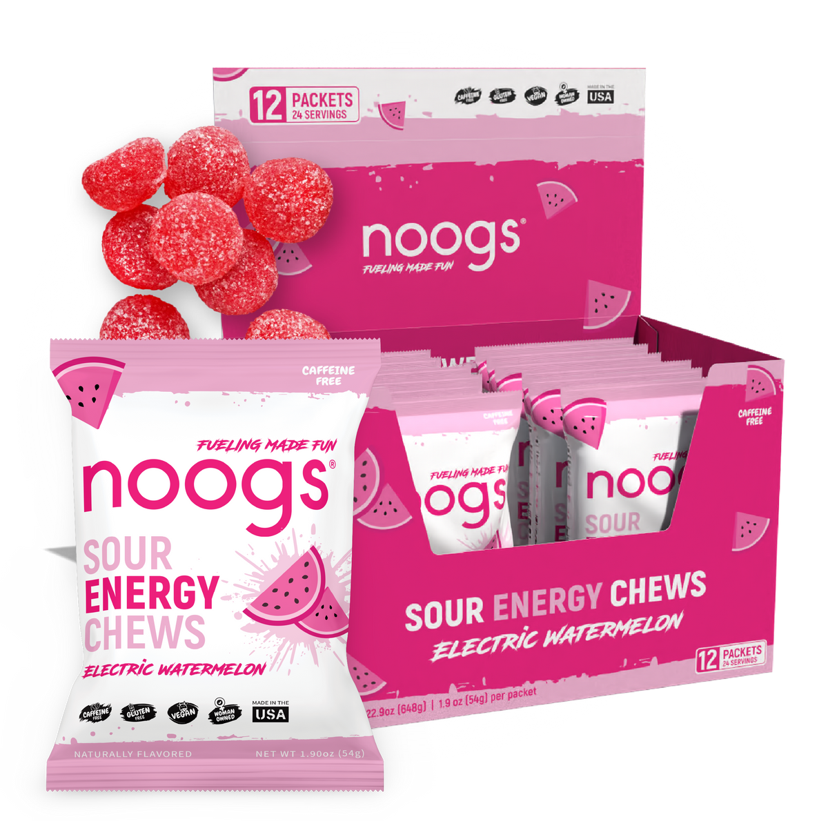 Electric Watermelon Sour Energy Chews